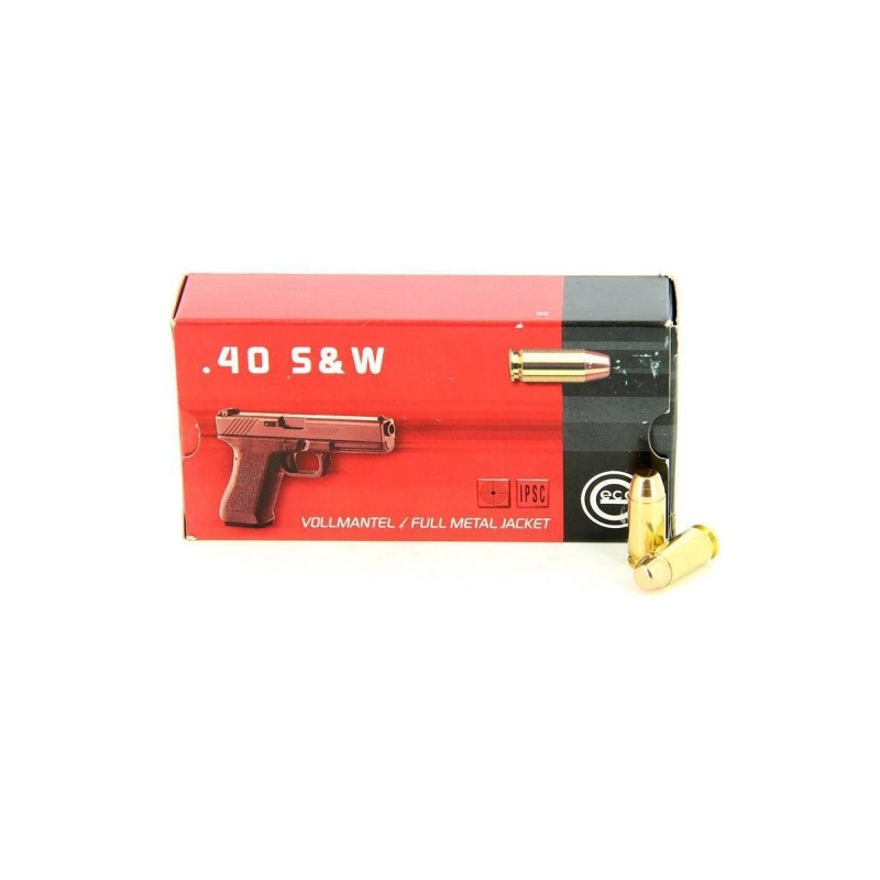 Cartouches Geco calibre .40 S&W 180 grs FMJ - Boite de 50 unités