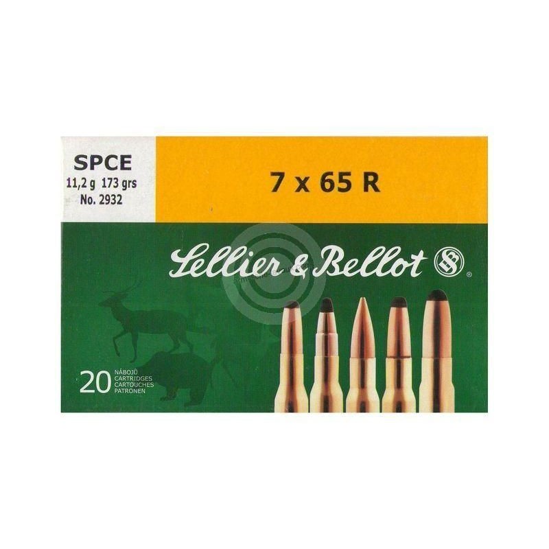Cartouche Sellier & Bellot calibre 7x65 R SPCE - 173 grs x20