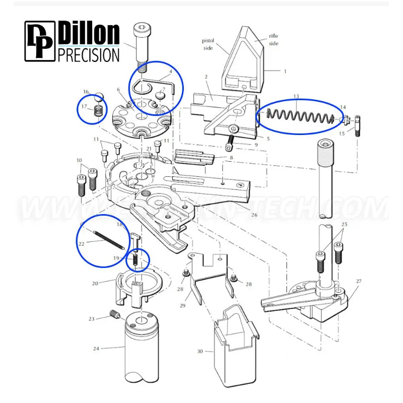 EEMANN TECHKIT RESSORTS POUR DILLON XL650