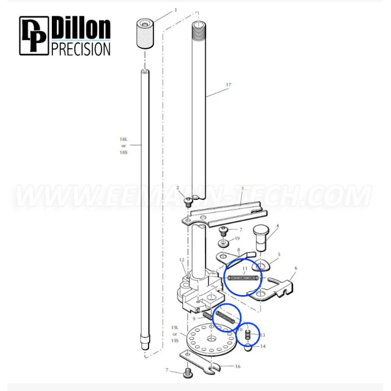 EEMANN TECHKIT RESSORTS POUR DILLON XL650