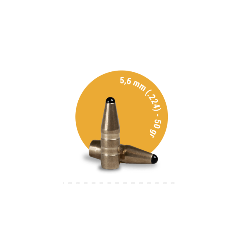 Ogives Sans Plomb Monolithiques FOX CLASSIC HUNTER cal.5,6mm (.224) 50gr - Boite de 50 unités