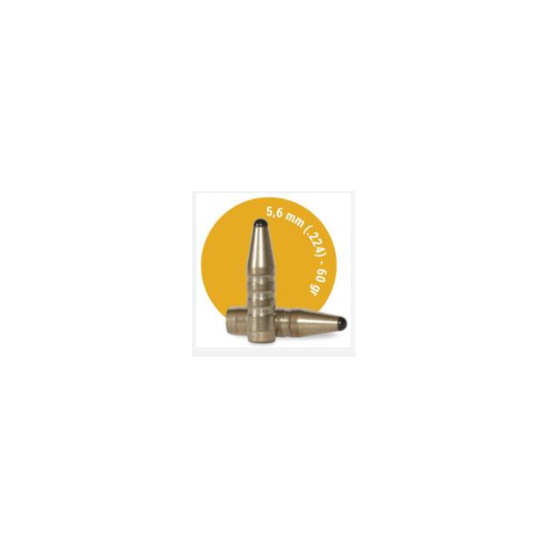 Ogives Sans Plomb Monolithiques FOX CLASSIC HUNTER cal.5,6mm (.224) 60gr - Boite de 50 unités