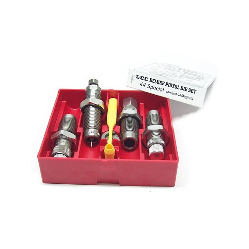 LEE DELUXE PISTOL DIES - 4 OUTILS CARBURE - Calibre 44 SPECIAL / 44 MAGNUM