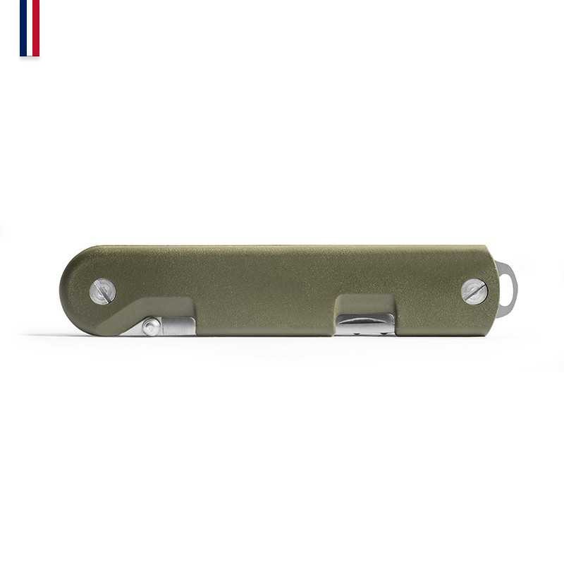 BAROUDEUR - KAKI - Couteau de campagne Officiel - avec couverts