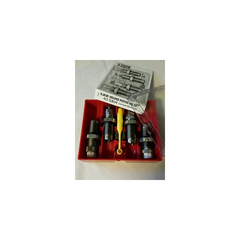 LEE DELUXE PISTOL DIES - 4 OUTILS CARBURE - 40S&W et 10mm AUTO