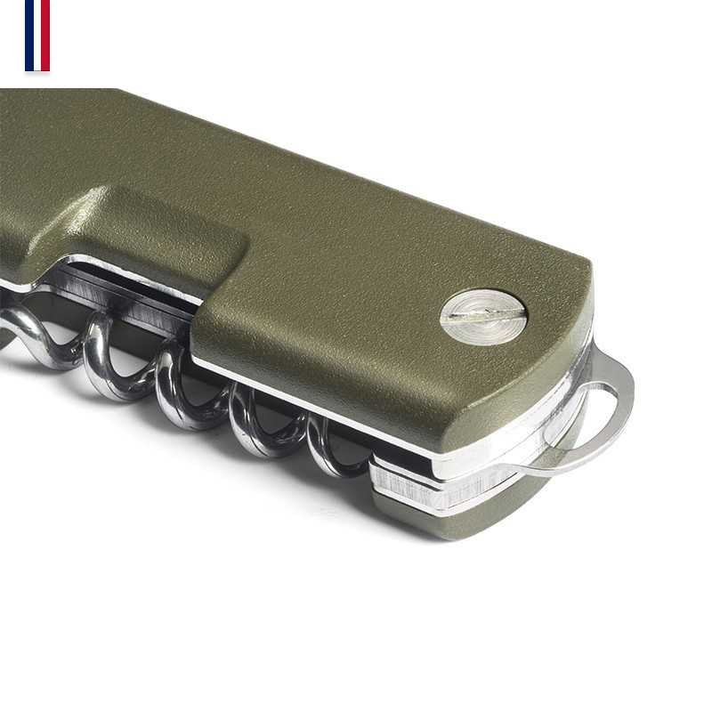 BAROUDEUR - KAKI - Couteau de campagne Officiel - avec couverts