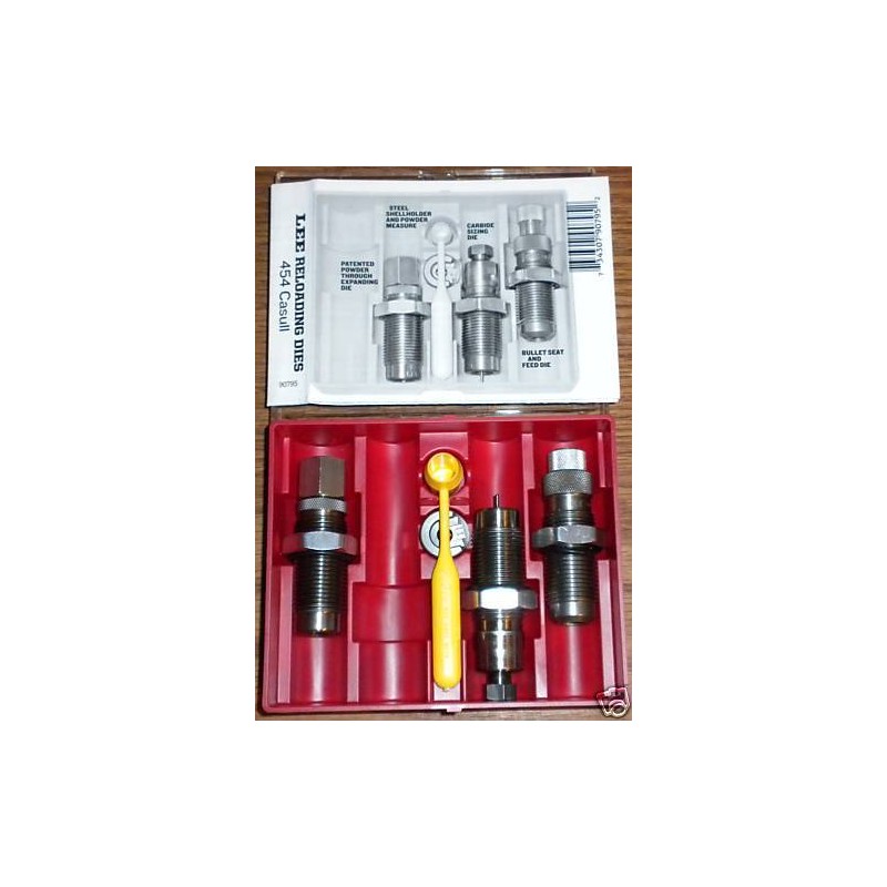 LEE RELOADING DIE - 3 OUTILS - 454 CASULL