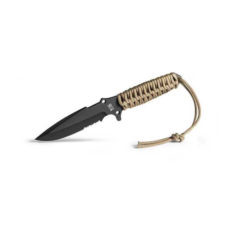 MARADEUR PARACORD 550 COYOTE BROWN LISSE + ETUI KIDEX 