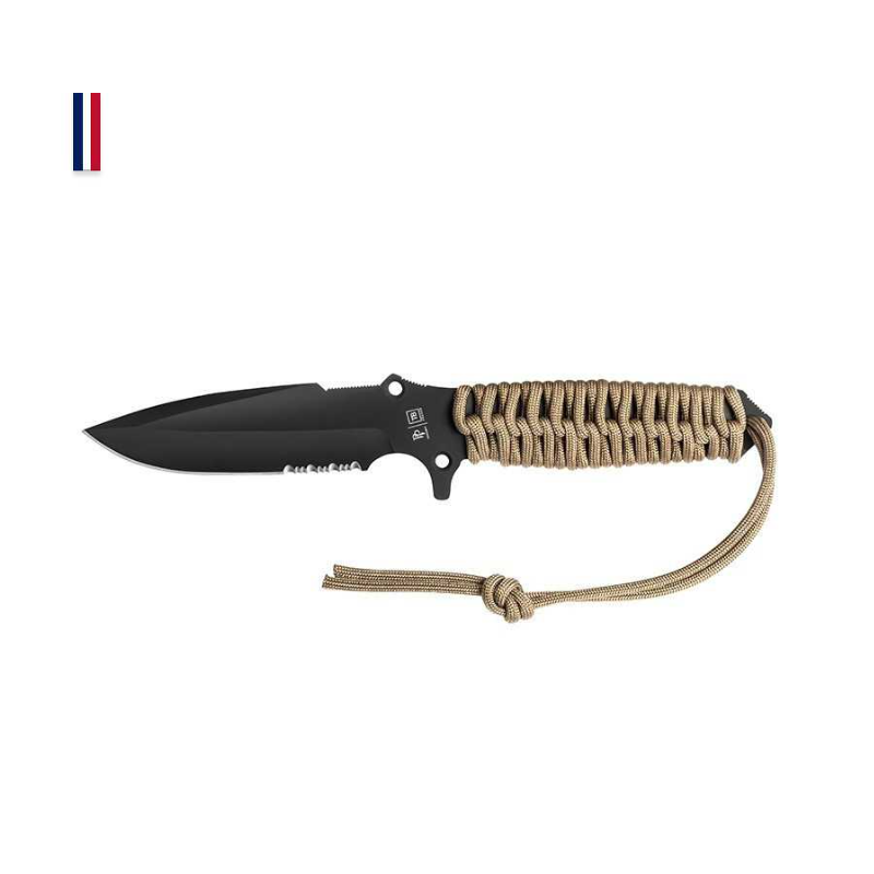 MARADEUR PARACORD 550 COYOTE BROWN LISSE + ETUI KIDEX 