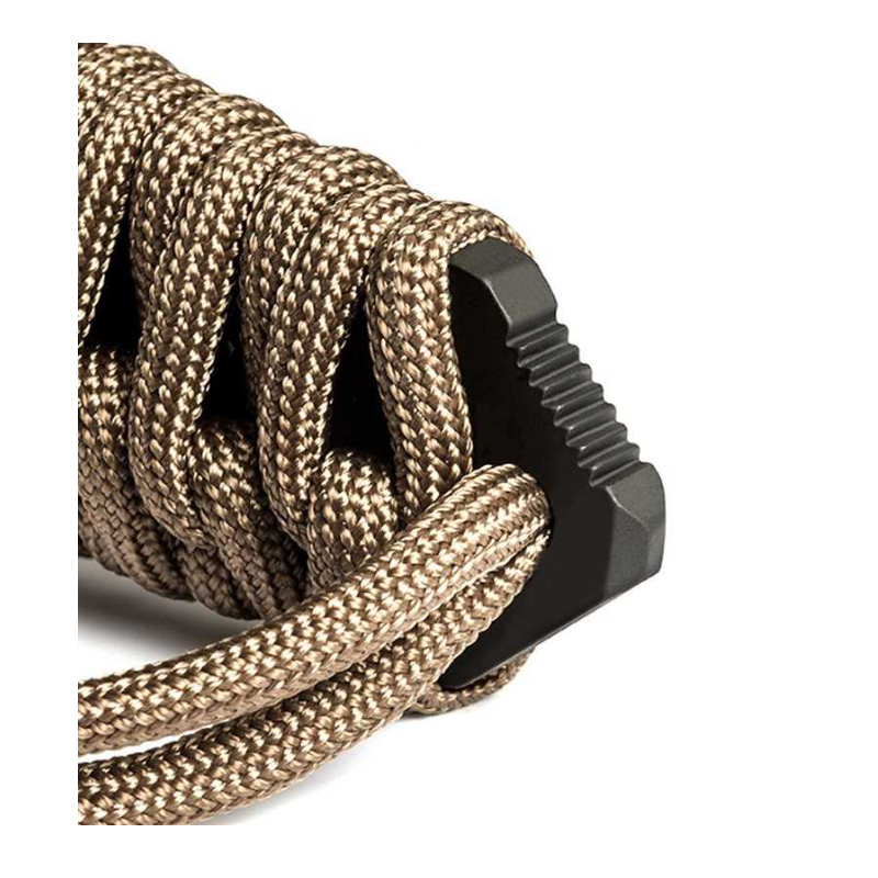 MARADEUR PARACORD 550 COYOTE BROWN LISSE + ETUI KIDEX 