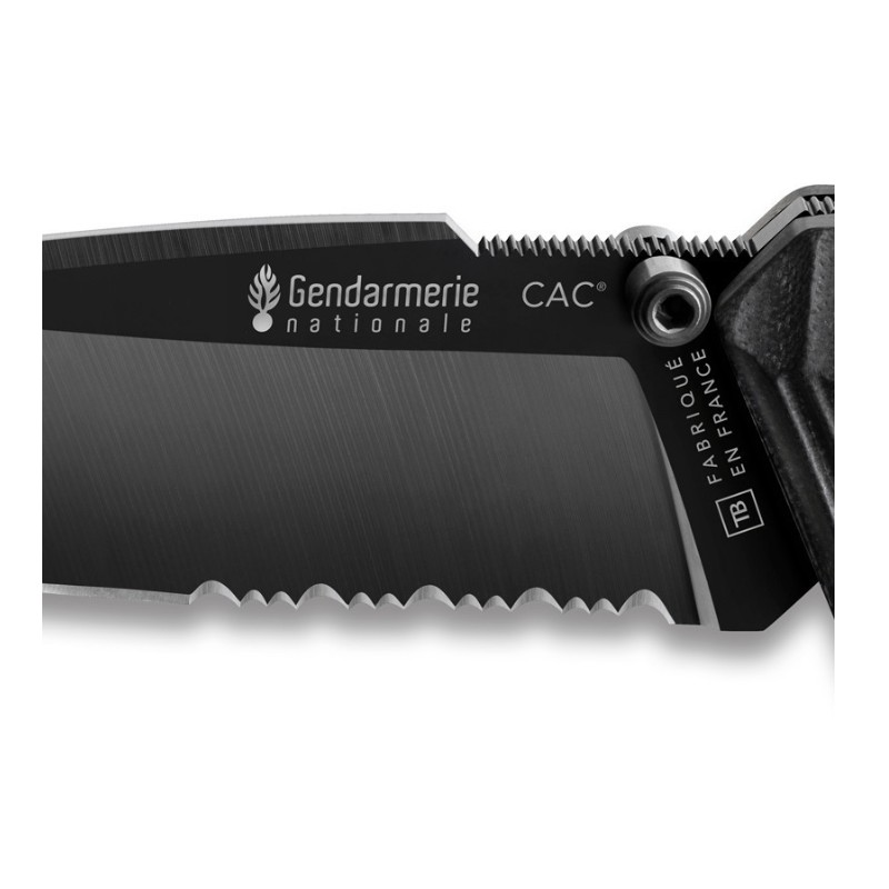 LE CAC® - S200 SERRATION MANCHE PA6 FV TOXIFIE - LICENCE GENDARMERIE NATIONALE