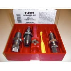 LEE RELOADING DIE - 3 OUTILS - 32 AUTO - 7,65 BROWNING