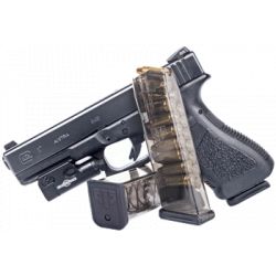 Chargeur 9X19mm transparent ETS pour Glock 17, 19, 26, 34 - 17 coups