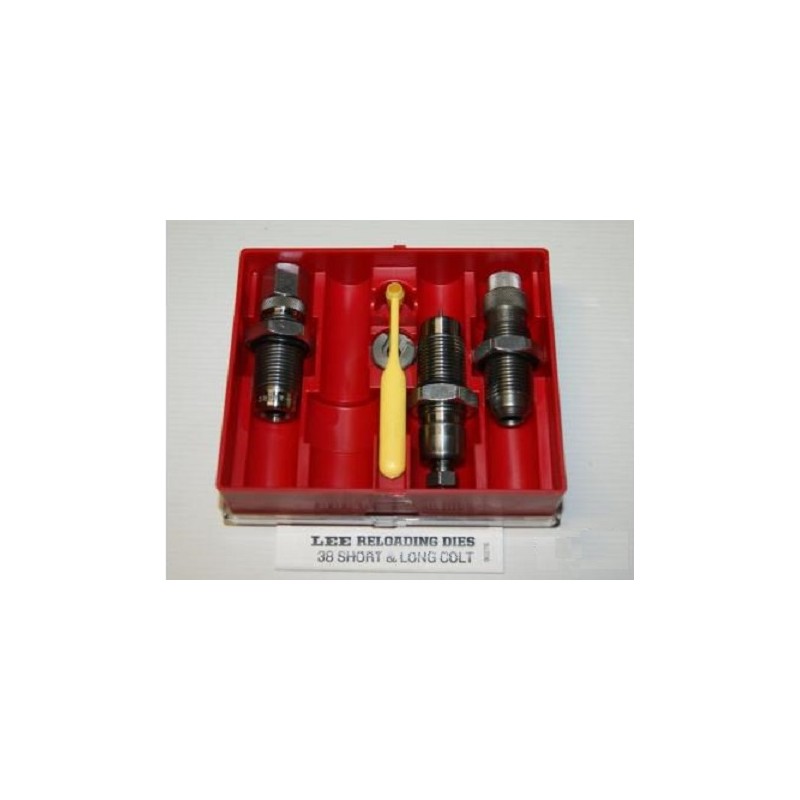 LEE RELOADING DIE - 3 OUTILS - 38 SHORT & LONG COLT