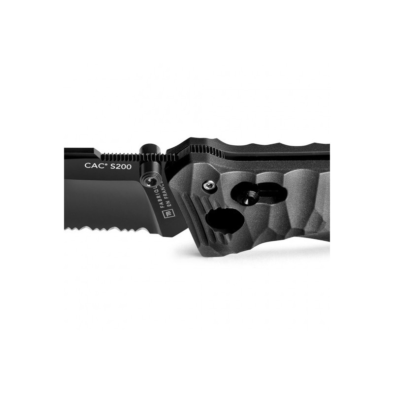 Couteau de poche Cac® S200 serration PA6 noir