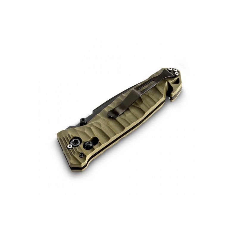 Couteau de poche Cac® S200 serration PA6 vert olive - kaki