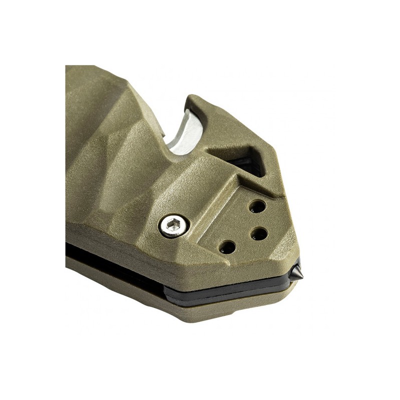 Couteau de poche Cac® S200 serration PA6 vert olive - kaki
