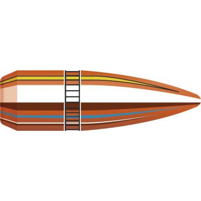 Ogives HORNADY .224 55grs FMJBT - sachet de 100 unités