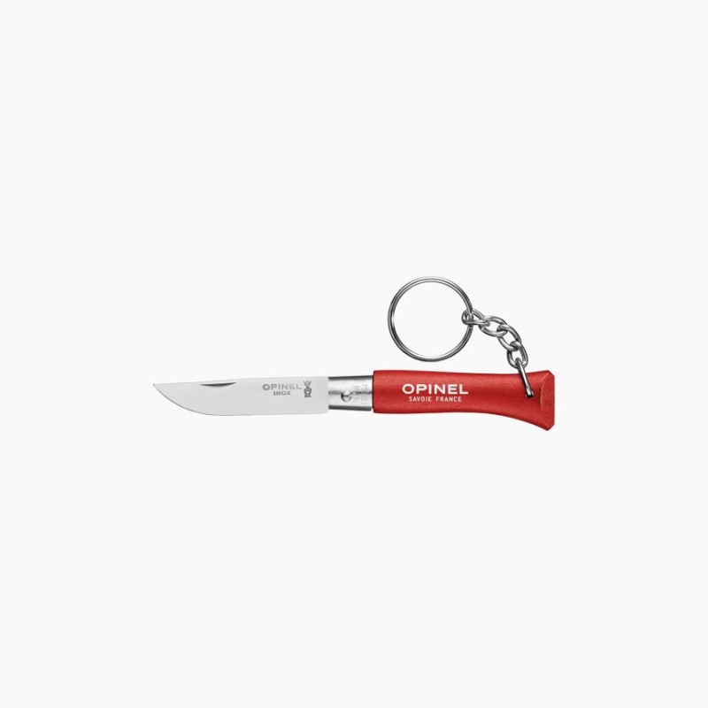 Opinel Porte-Clés N°04 Inox rouge