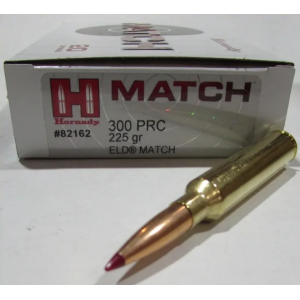 Cartouches HORNADY 300 PRC 225grs GR ELD MATCH - 82162
