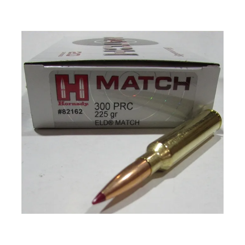 Cartouches HORNADY 300 PRC 225grs GR ELD MATCH - 82162