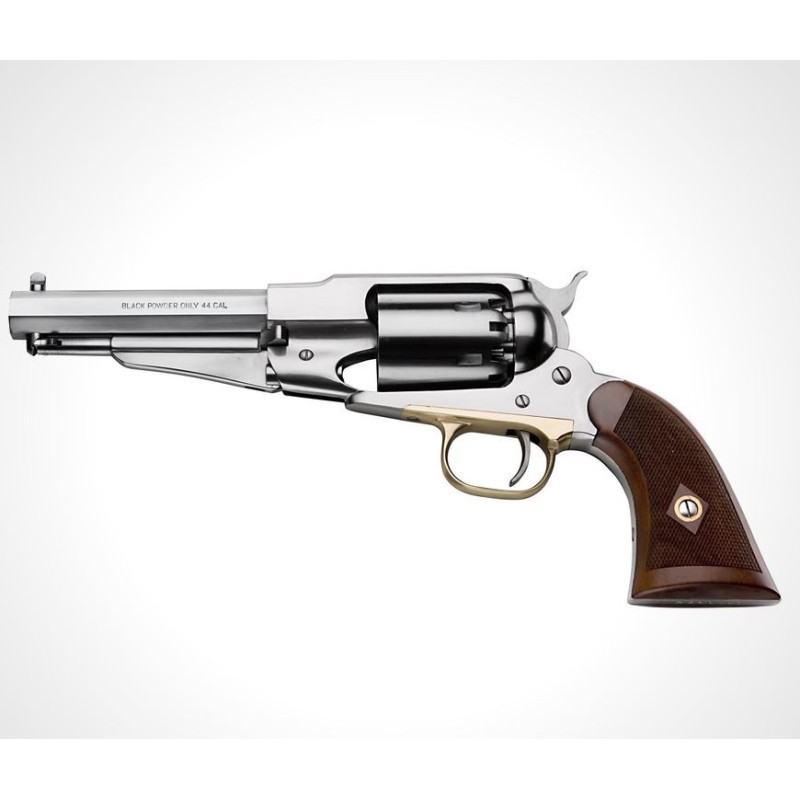 1858 REMINGTON - NEW MODEL ARMY SHERIFF - INOX - POIGNÉE QUADRILLÉE - CAL 44 PN  -  RGSSH44LC
