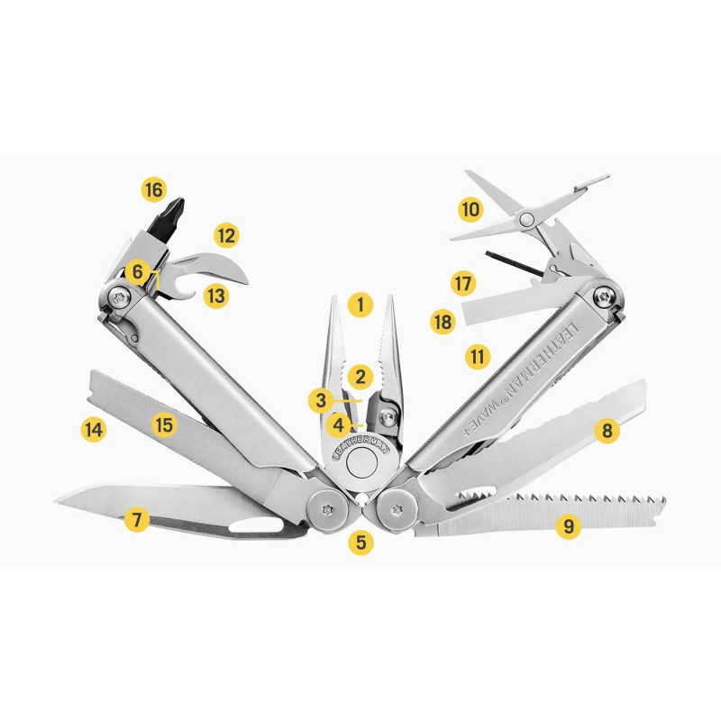 Leatherman Wave Plus Pince multifonction, étui en nylon