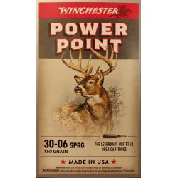 Cartouches WINCHESTER 30-06 SPRG POWER POINT 150 GR X20