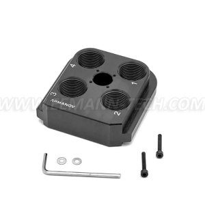Armanov DTH550FF-BL Dillon Precision RL550 Tête d'outil à flottement libre et à jeu nul en aluminium CNC