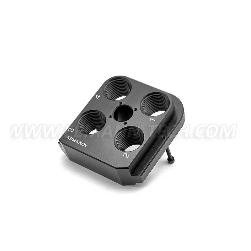 Armanov DTH550FF-BL Dillon Precision RL550 Tête d'outil à flottement libre et à jeu nul en aluminium CNC