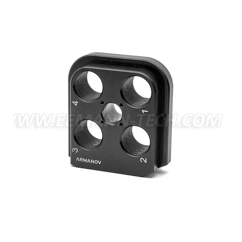 Armanov DTH550FF-BL Dillon Precision RL550 Tête d'outil à flottement libre et à jeu nul en aluminium CNC