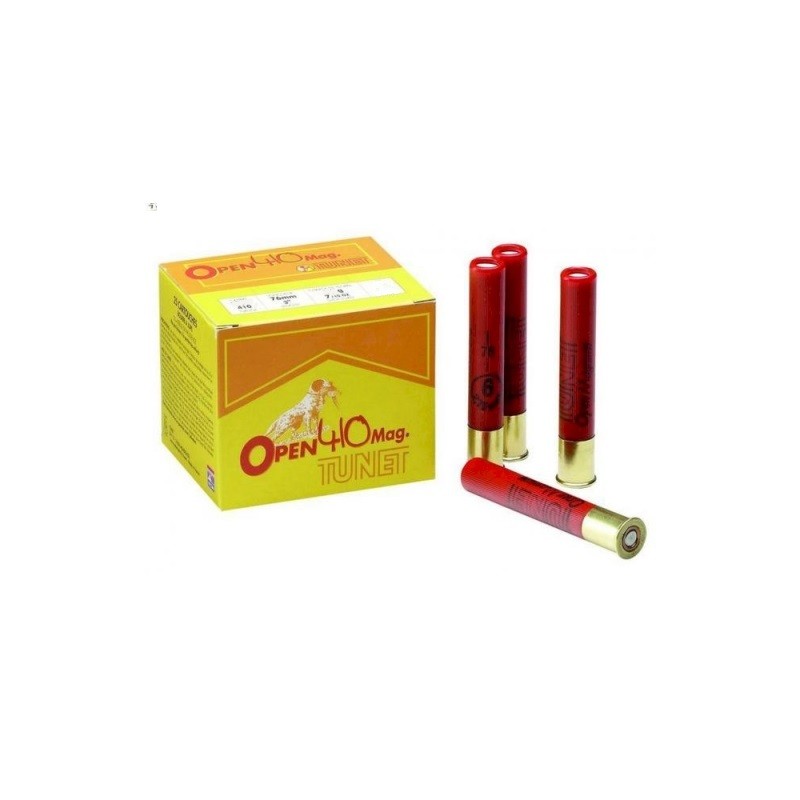 Cartouches TUNET Open 410 Mag 12mm - n°7 1/2