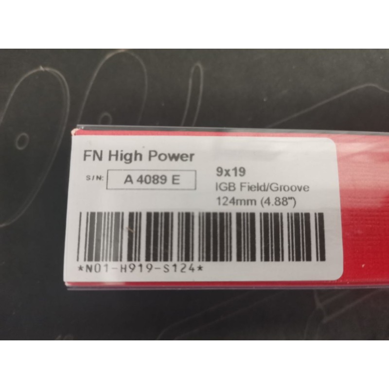 Canon pour pistolet FN High Power (GP35) 9x19 124 mm / IGB AUSTRIA
