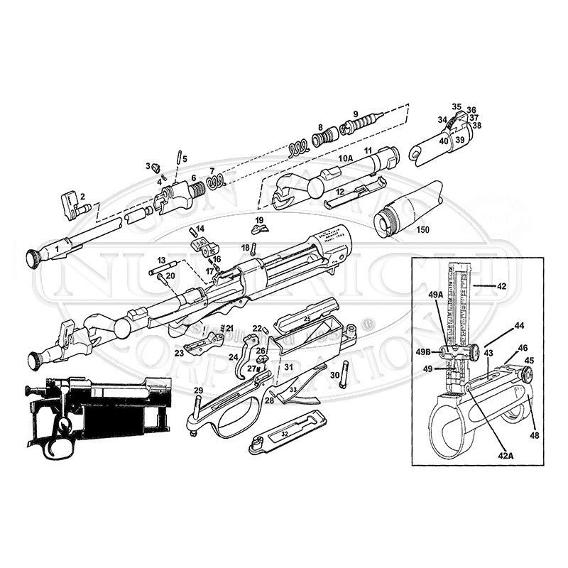 SPRINGFIELD 1903 - 1903 A3 NOIX DE CULASSE (BOLT SLEEVE, STRIPPED)