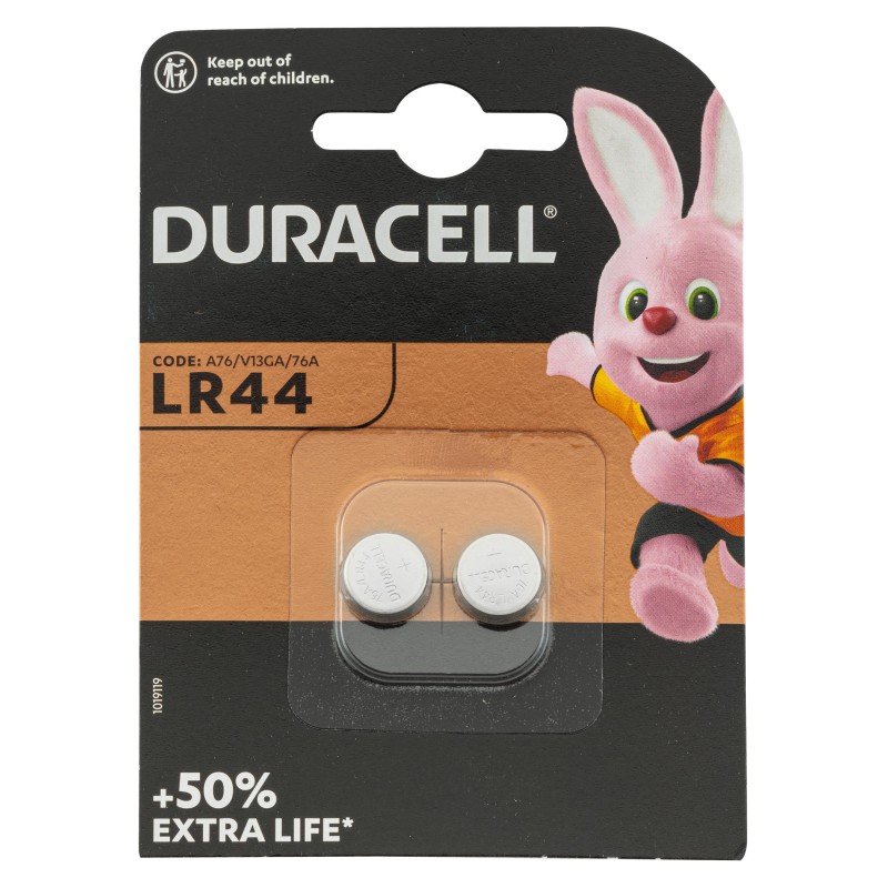 PILE DURACELL LR44 1.5V par 2