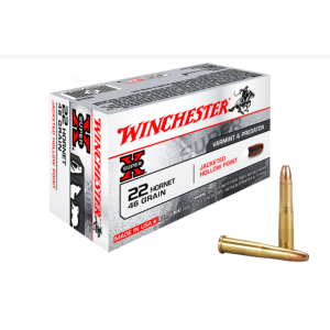 Cartouches WINCHESTER 22 HORNET HP 46grs - Boite de 50 unités