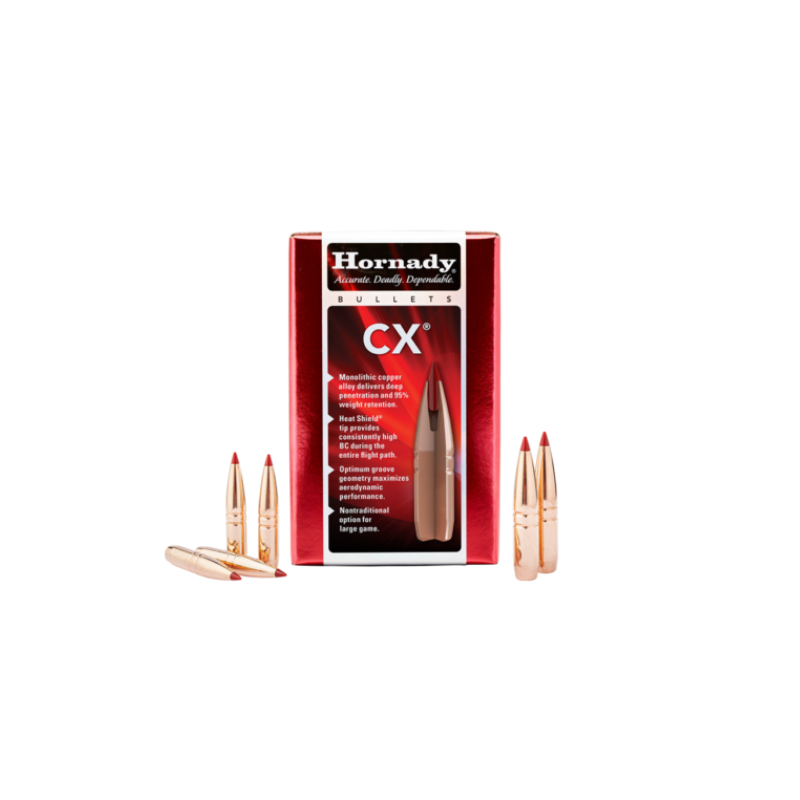 Ogives HORNADY 30 Cal 308 - 165grs CX - 304704 - Boîte de 50 