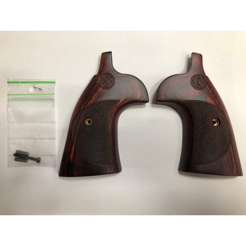 Plaquettes SMITH & WESSON REDWOOD LAMINATED WOOD CARCASSE K Round Butt