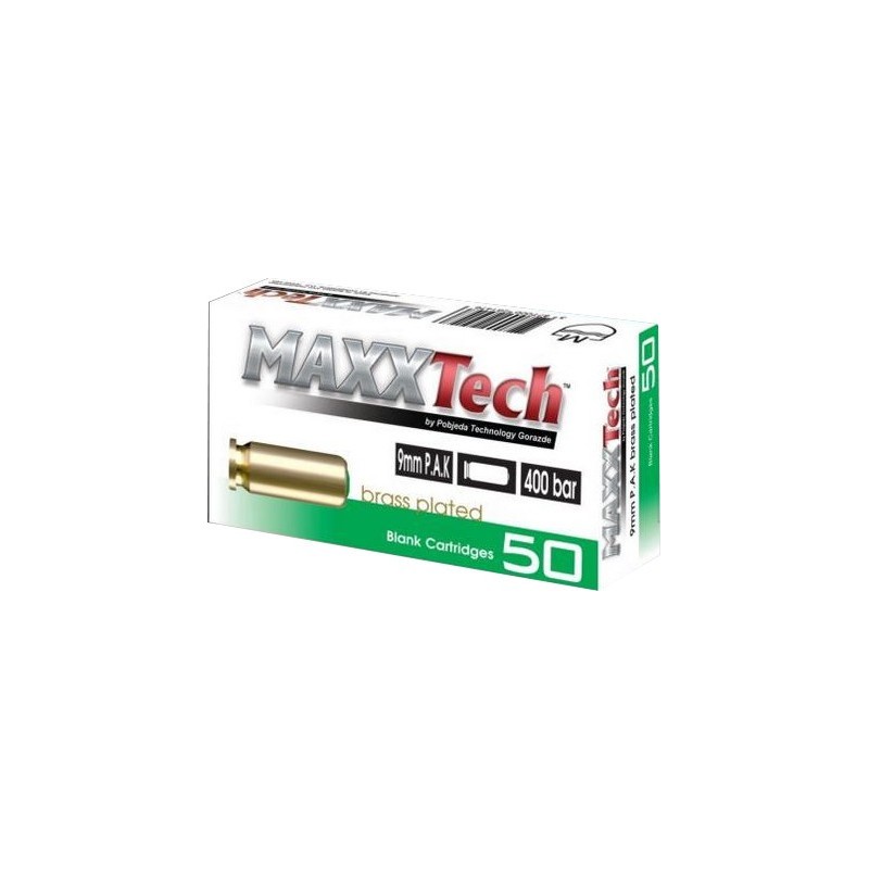 MAXX TECH 9mm KNALL LAITON par 50