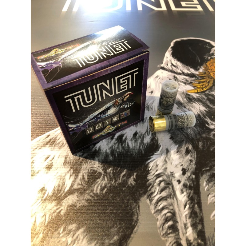 Cartouches TUNET PERDRIX BISMUTH - cal 12/67 - 30gr - BG- BISMUTH n°7