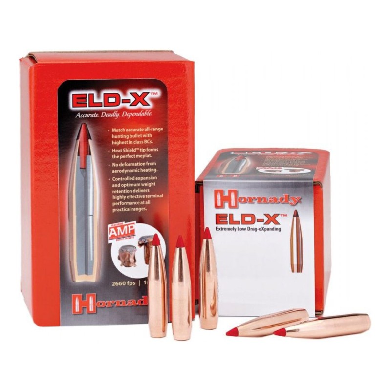 Ogives HORNADY 30 .308 200 gr ELD X - Boite de 100 unités