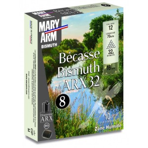 Cartouches MARY ARM Bismuth becasse ARX 32  - Cal 12/70 32gr N°8 BG