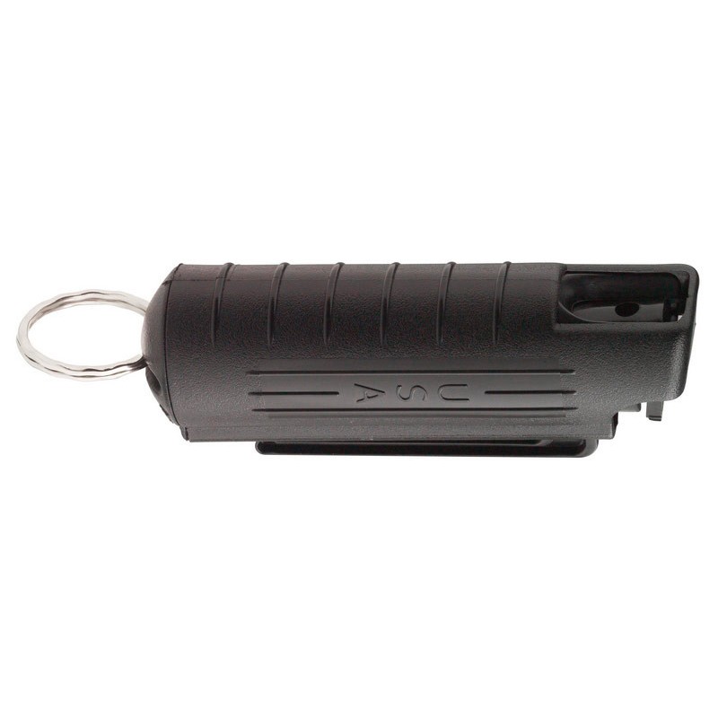 Sabre Red - 3en1 Pepper Spray porte-clés Noir