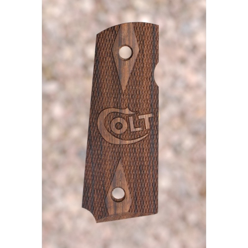COLT 1911 GRIPS (checkered+logo)