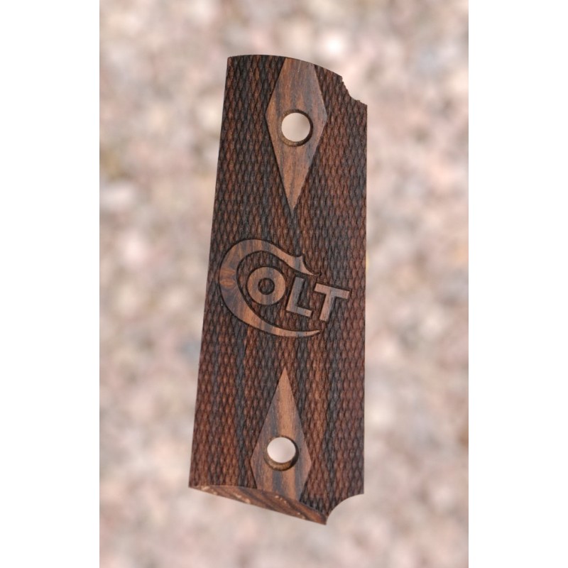 COLT 1911 GRIPS (checkered+logo)