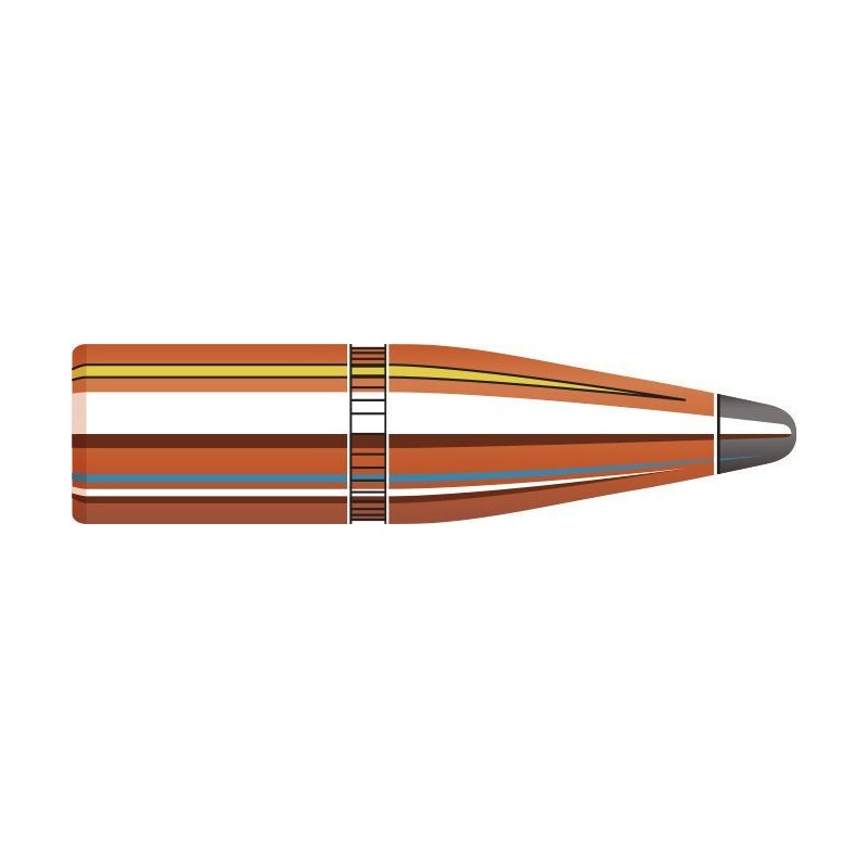 OGIVES HORNADY Cal.270 .277 130grs SP INTERLOCK  - Boîte de 100 unités
