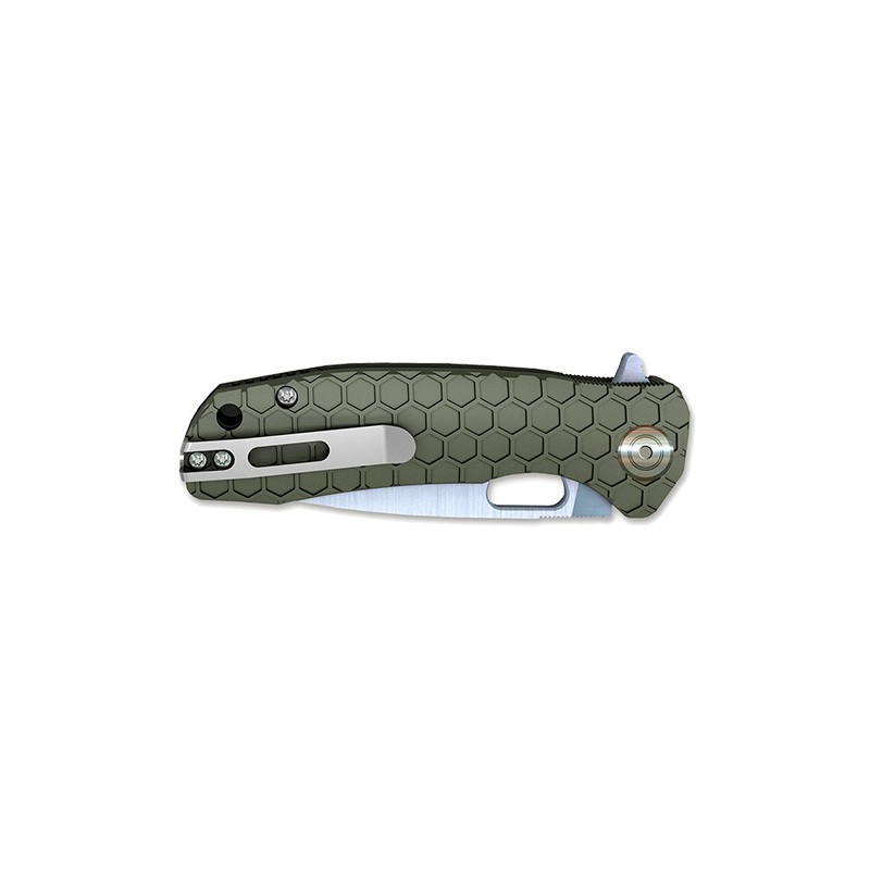 Couteau flipper medium GREEN 81 MM HONEY BADGER