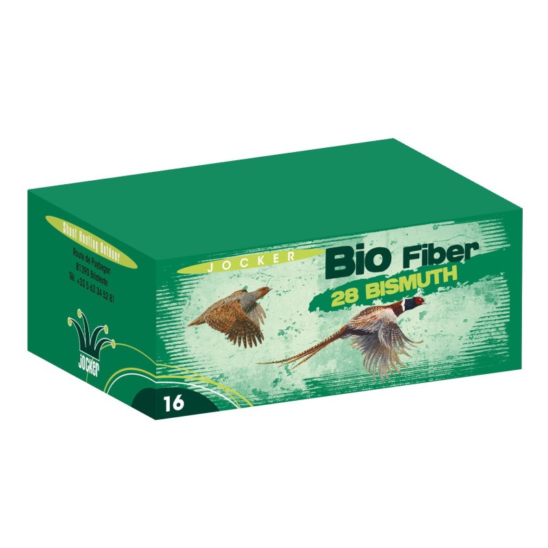 Cartouches Jocker BIO Fiber 28 Bismuth Cal: 16/67  n°4 Bourre biodégra