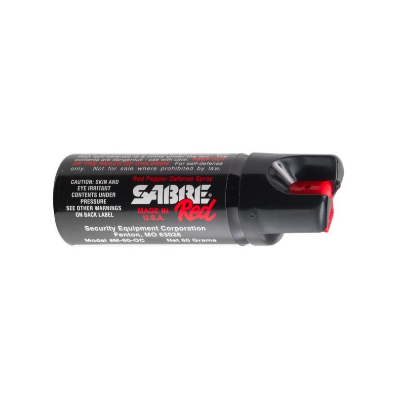 Sabre Red AEROSOLE DE DEFENSE AU PIMENT ROUGE - 2en1 Pepper Spray 60ml