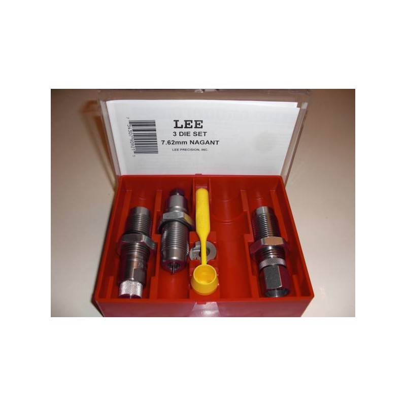 LEE Reloading Dies 3 Outils 7.62mm Nagant - Rechargement